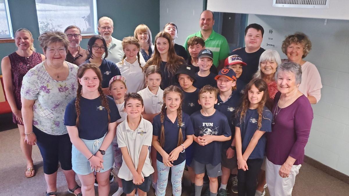 Older adults and students from True North Academy in Stayner make connections through the GrandPals program