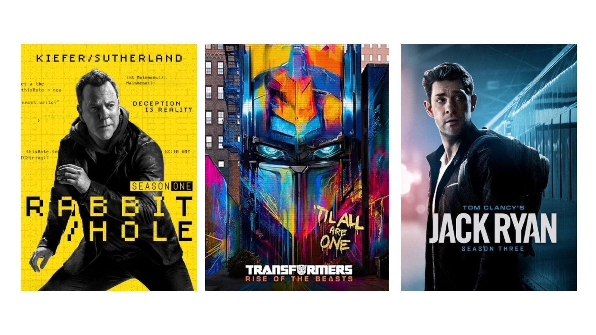 Rabbit Hole, Transformers & Jack Ryan on Disc!