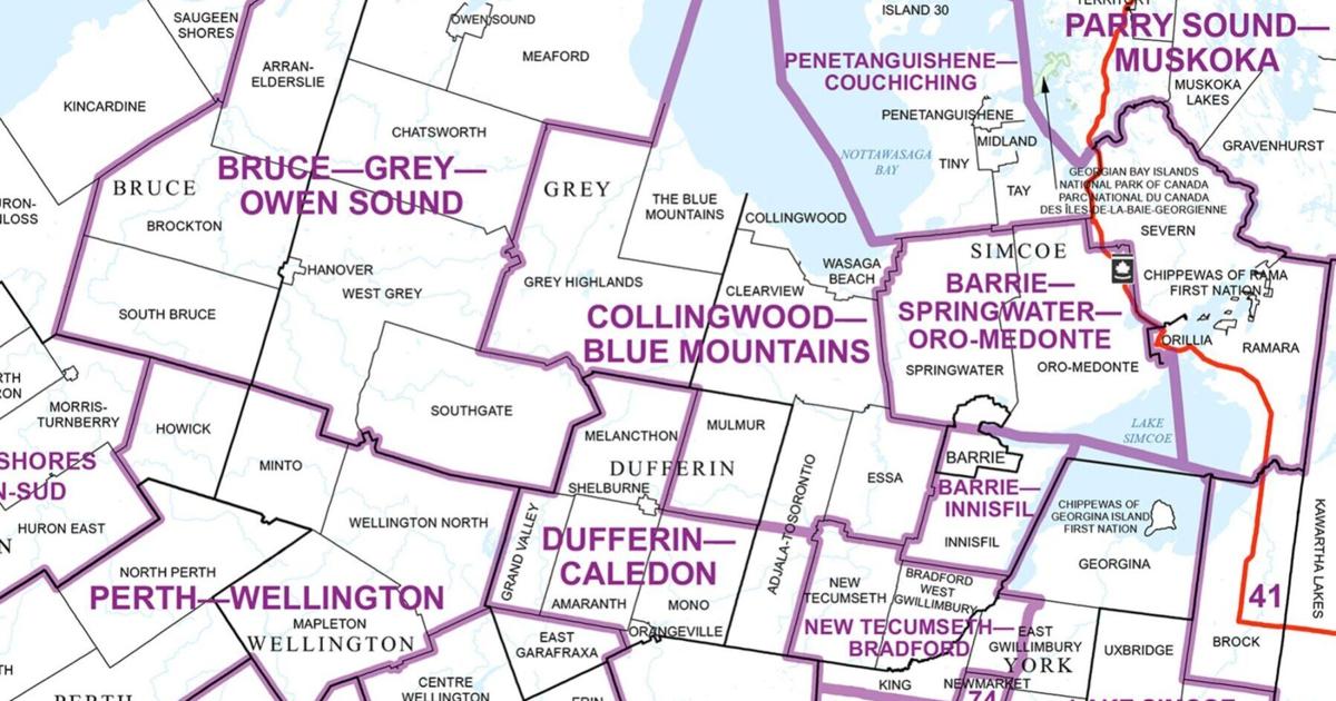 New titles, boundaries proposed for local federal ridings