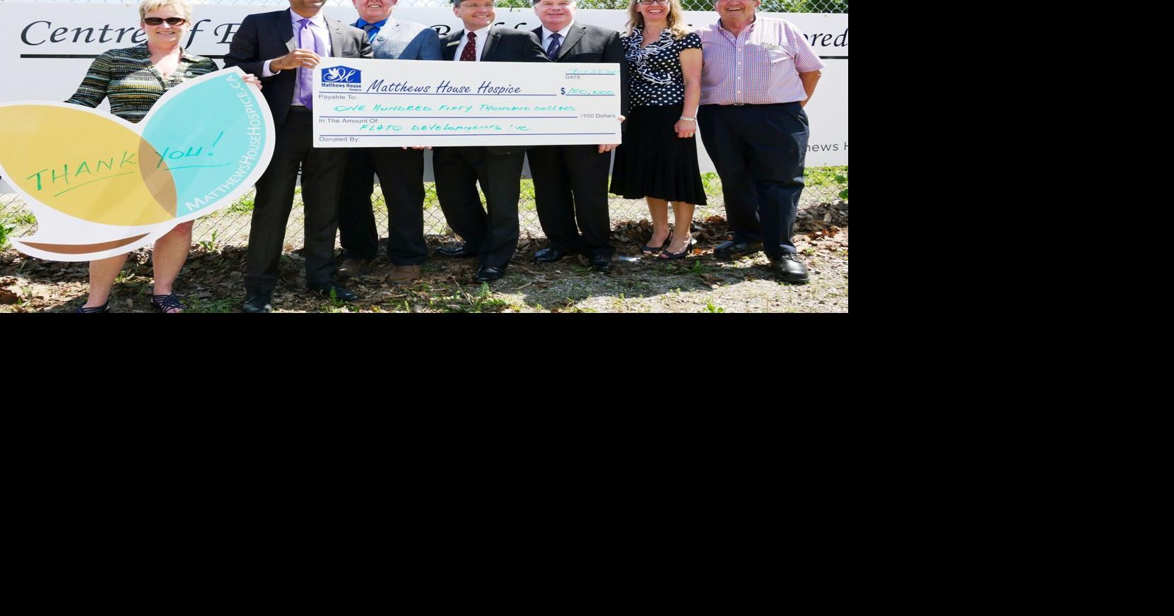 Matthews House Hospice campaign receives boost from Flato Developments