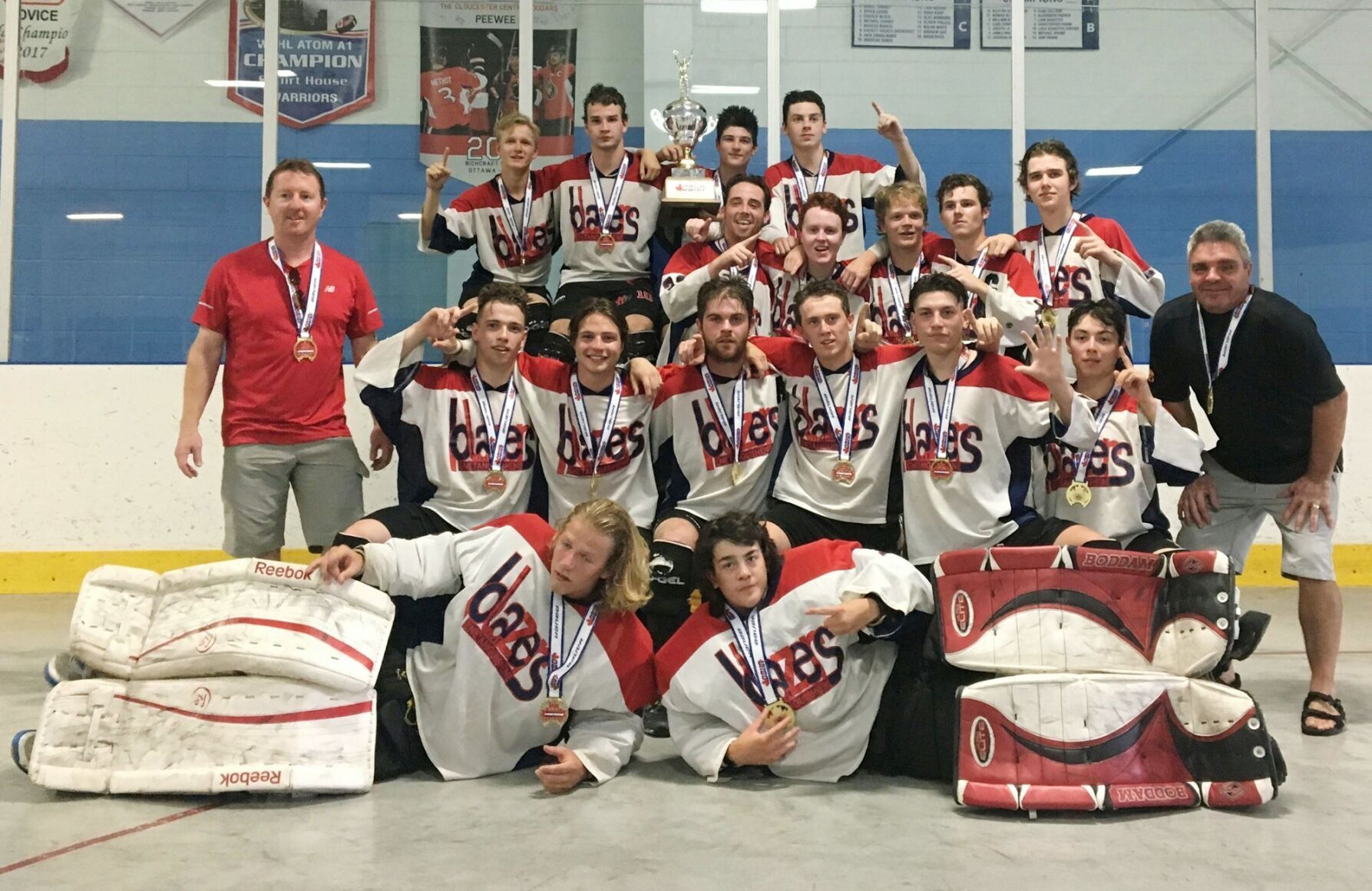 Penetang-Midland ball hockey teams win five provincial championships pic