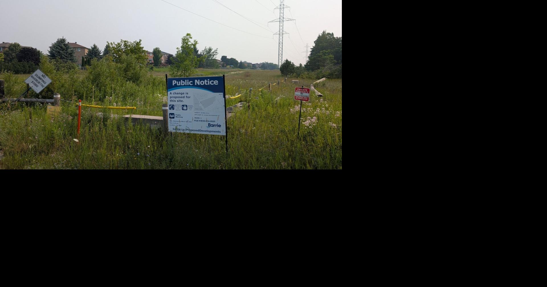 WHAT'S GOING ON HERE? New subdivision planned for outskirts of Barrie