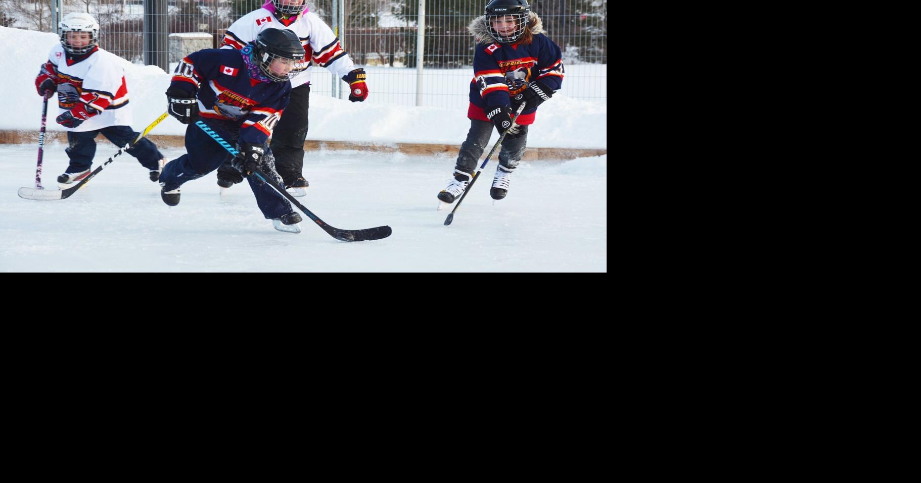 Celebrating the opening of an outdoor rink in Barrie in an iconic ...