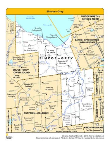 Simcoe County candidates running in the Ontario election