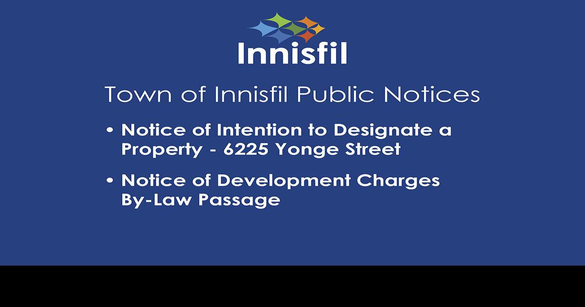 Town of Innisfil Public Notices
