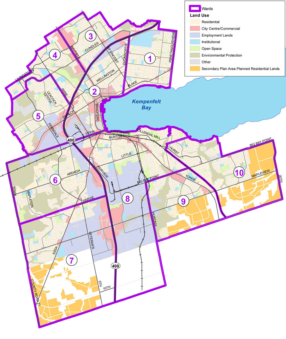 Barrie City Ward Maps