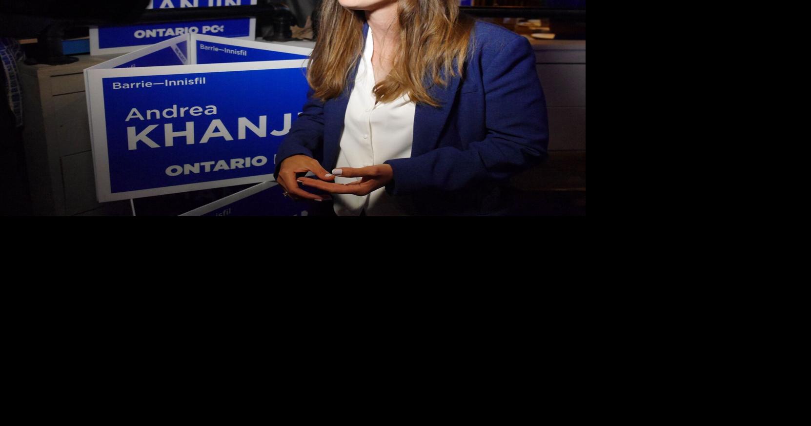 Progressive Conservative MPP Andrea Khanjin re-elected in Barrie-Innisfil