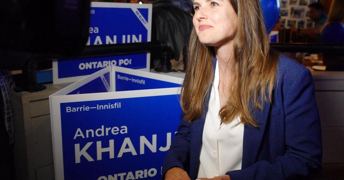 Progressive Conservative MPP Andrea Khanjin re-elected in Barrie-Innisfil