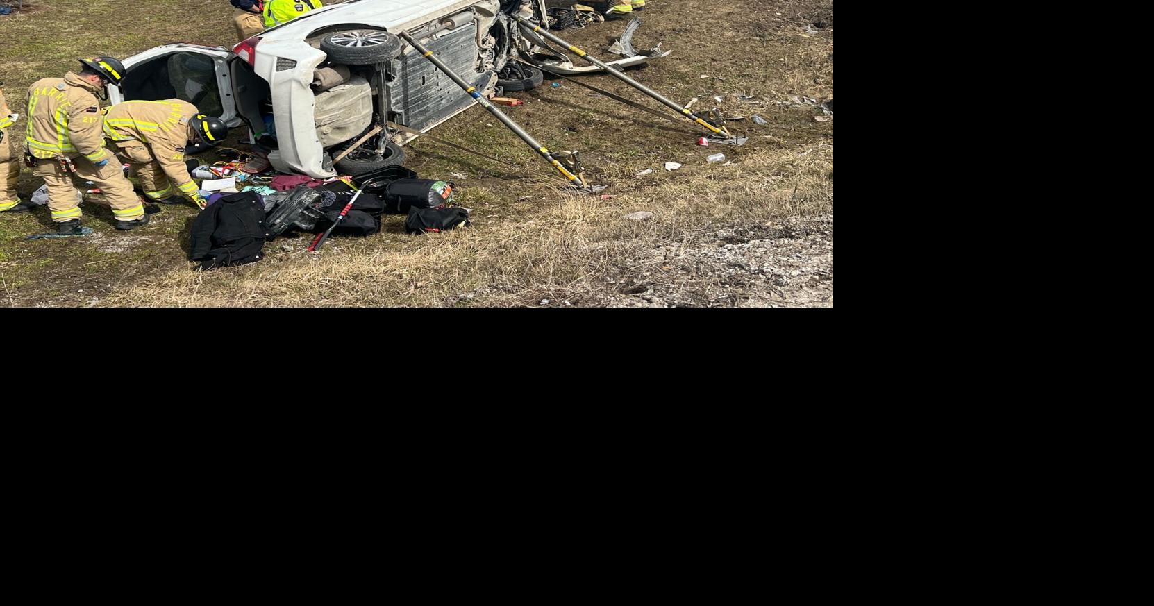 Three people taken to hospital following rollover