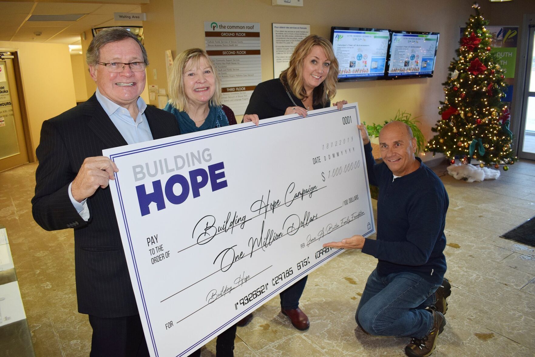 Former Orillian donates 1 million to Building Hope