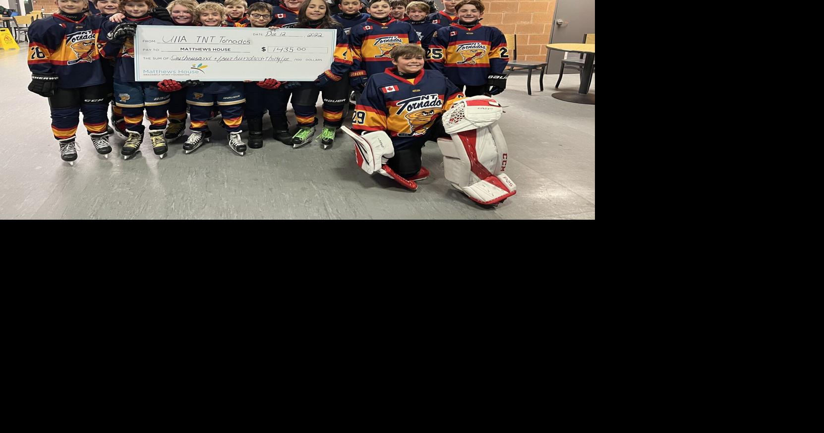 TNT Tornados hockey team gives back to Alliston's Matthews House Hospice