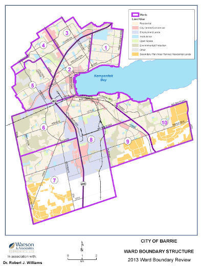 Barrie council could approve new ward boundaries next week