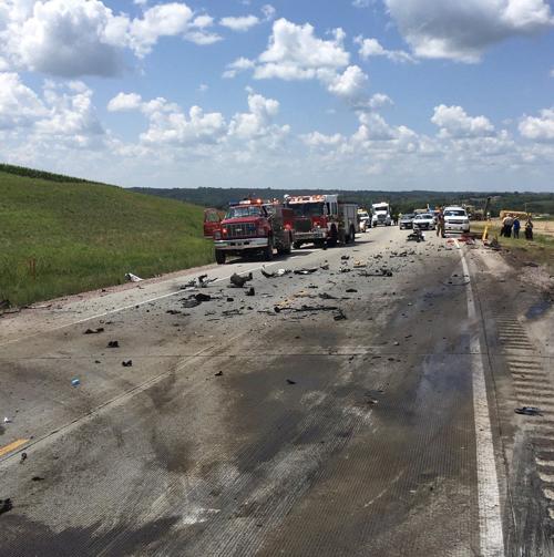 Wreck on Highway 20 by Correctionville