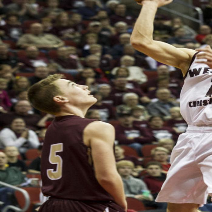 Pella Christian Holds Off No 2 Western Christian Basketball