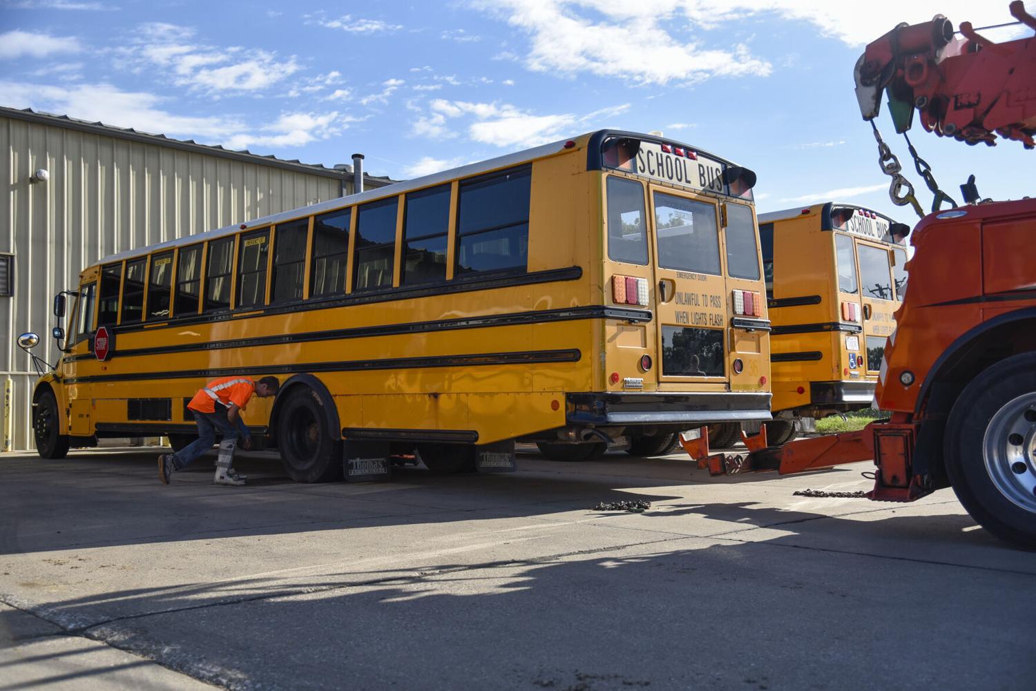 Donated Sioux City school bus to be used for fire rescue training