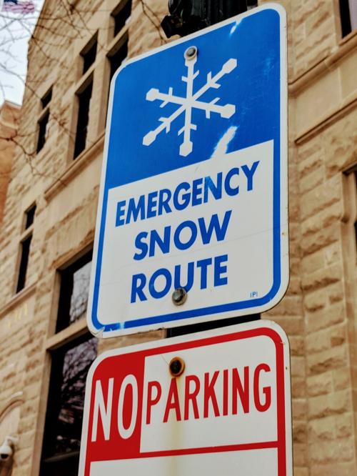 Emergency snow route