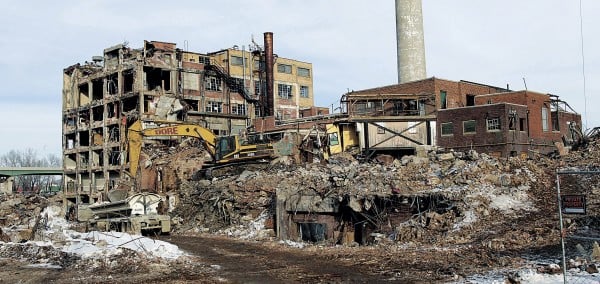 Demolition work continues on the KD Station