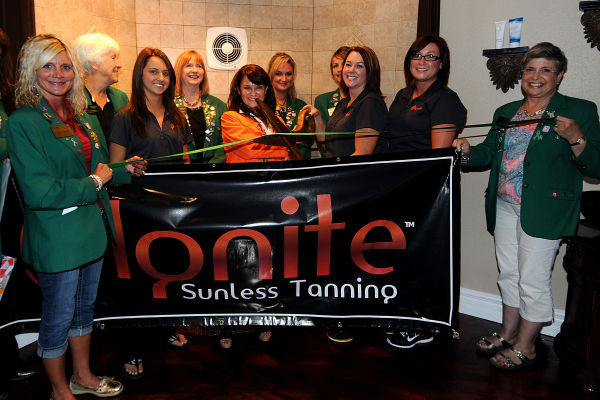 Ignite Sunless Tanning ribbon