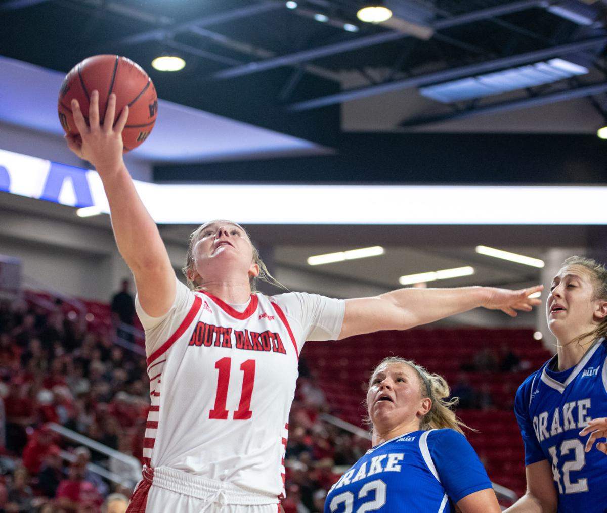 South Dakota Women S Basketball Wins Overtime Thriller Over Drake