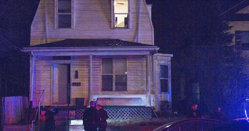 Man injured after breaking out window, falling off roof
