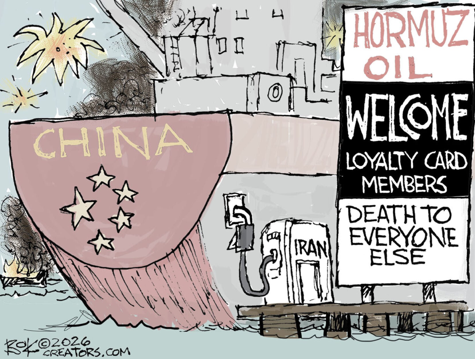 6 political cartoons skewer oil and gas prices