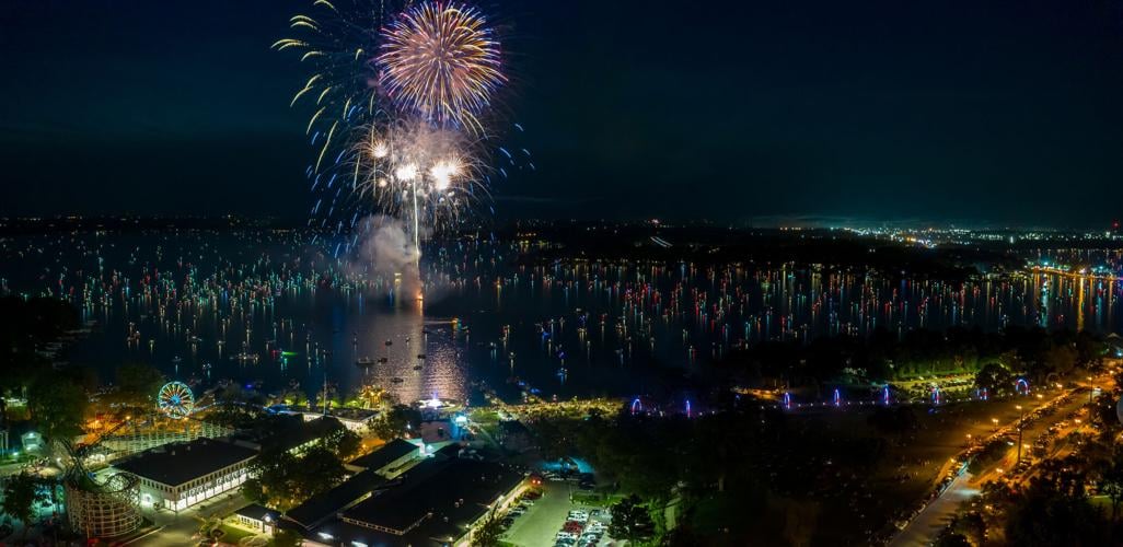 Iowa Great Lakes fireworks