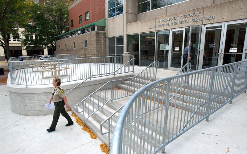 Downtown Sioux City jail building entrance has new look