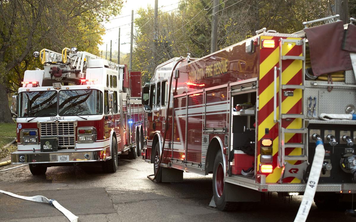 Fire trucks stock