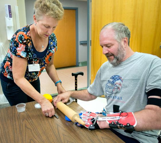 One handed helpers for stroke survivors