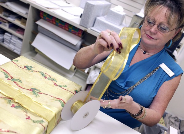 Christmas gift wrapping