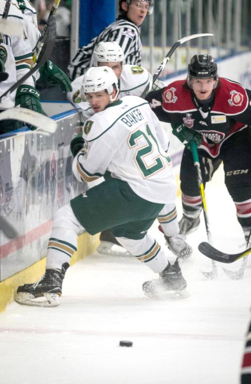 Musketeers vs Steel game 3 Clark Cup hockey