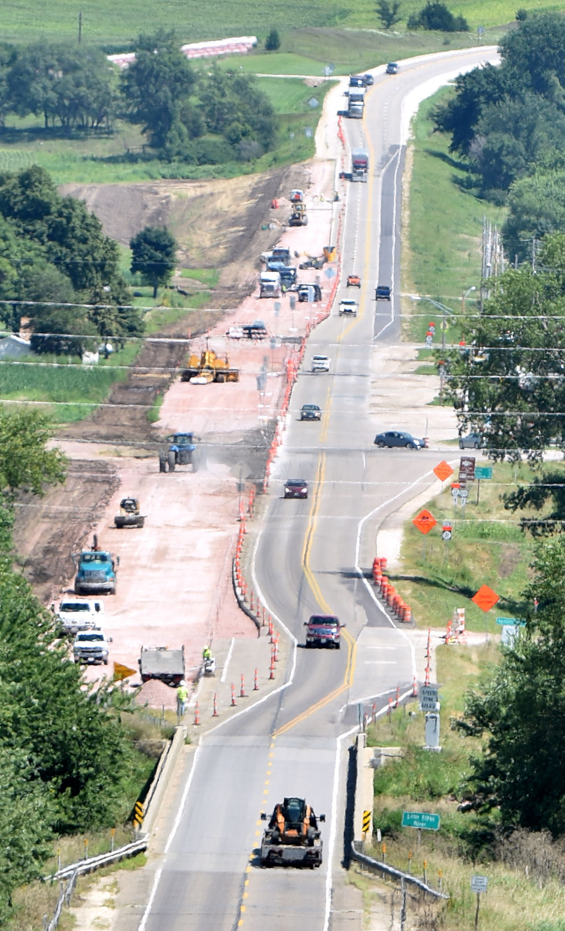 Highway 20 work cuts through north side of Correctionville A1