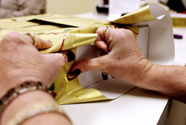 Christmas gift wrapping