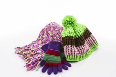 Winter hat, scarf and gloves