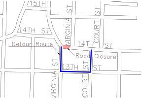 14th and Virginia closure