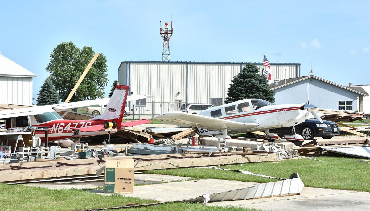Photos Sheldon Regional Airport storm damage
