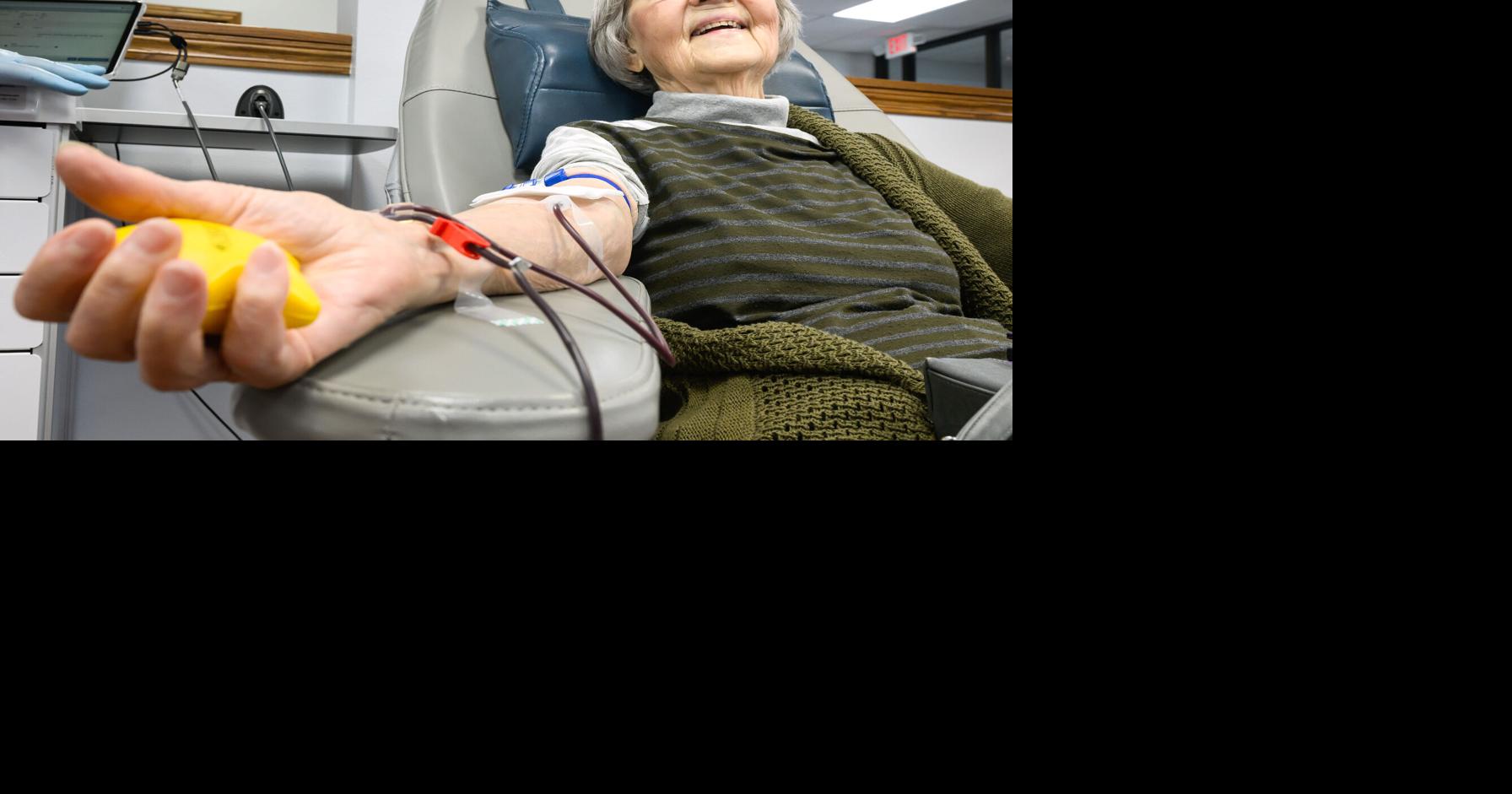 Moville woman surpasses 100-gallon blood donation mark