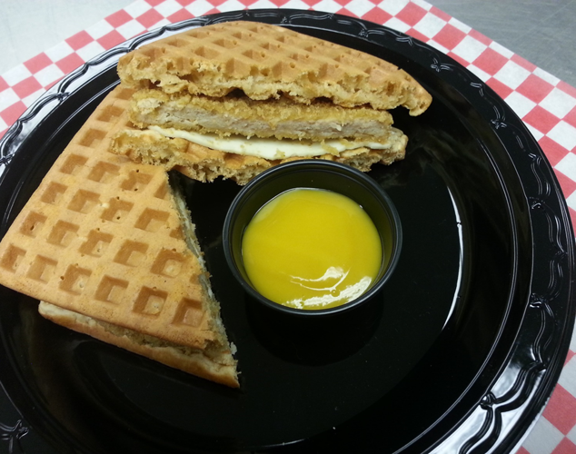 chicken and waffles