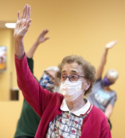 Health seniors yoga