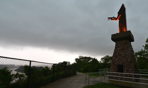War Eagle Monument storm