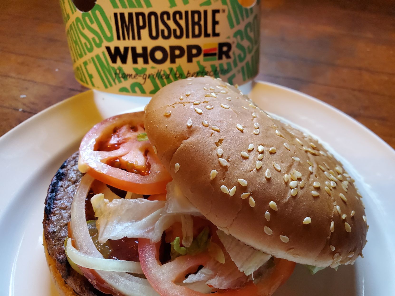 Impossible Whopper Burger Burger King Nutrition - Burger Poster