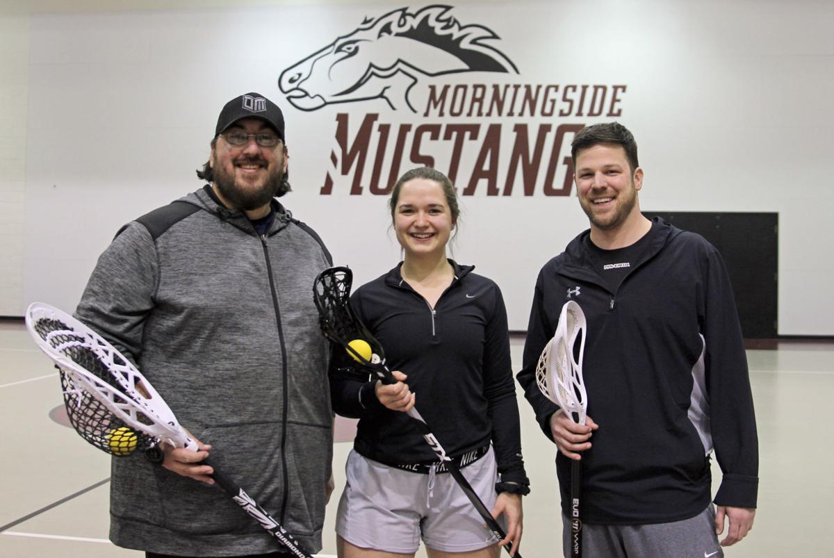 Morningside lacrosse coaches, player