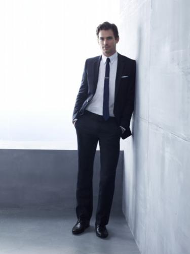 White Collar Matt Bomer as Neal Caffrey Standing Wearing Black and