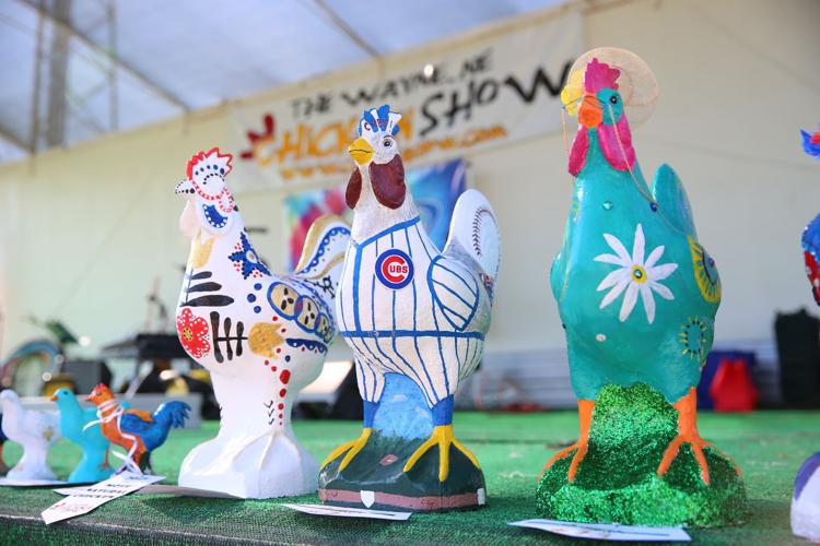 Cement chicken auction