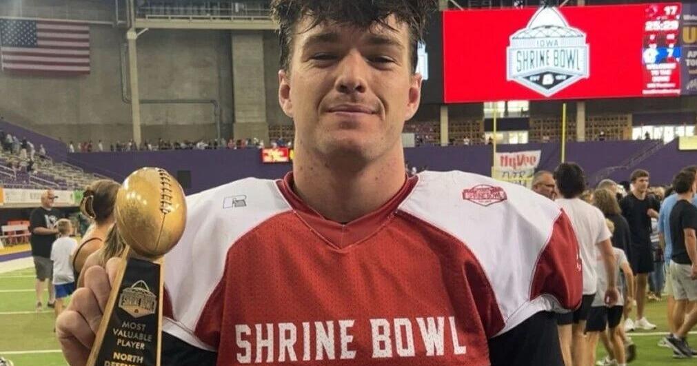 SB-L's Hardy named North Defensive MVP at Iowa Shrine Bowl