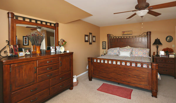 Northwestern College President's Home, master bedroom