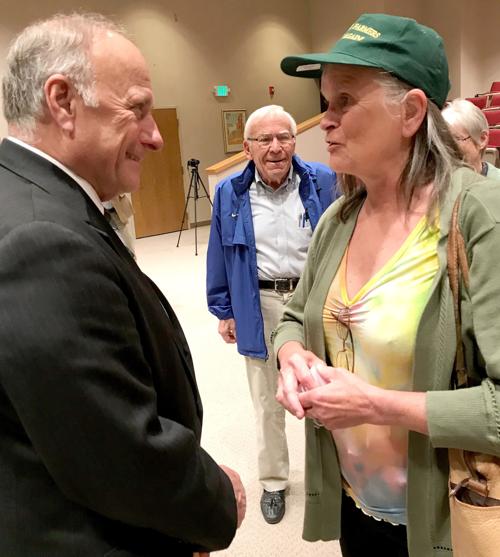 King in Cherokee town hall