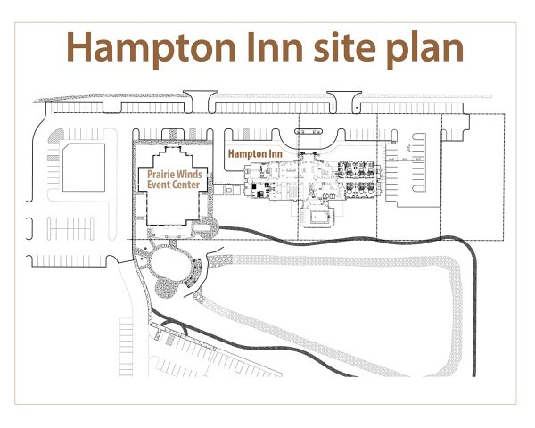 6 2 Million Hotel Planned In Orange City Iowa Local News A Site Plan For The Hampton Inn In Orange City Iowa Is Shown Above