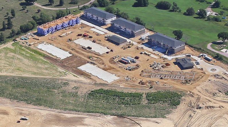Summit Apartments aerial shot