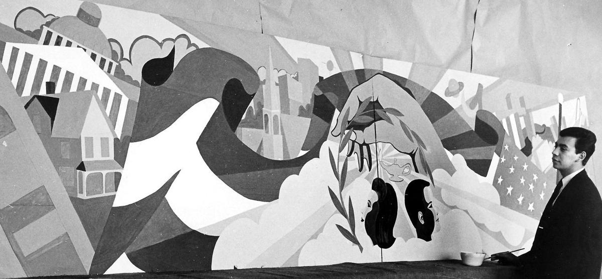 Arthur Amiotte mural